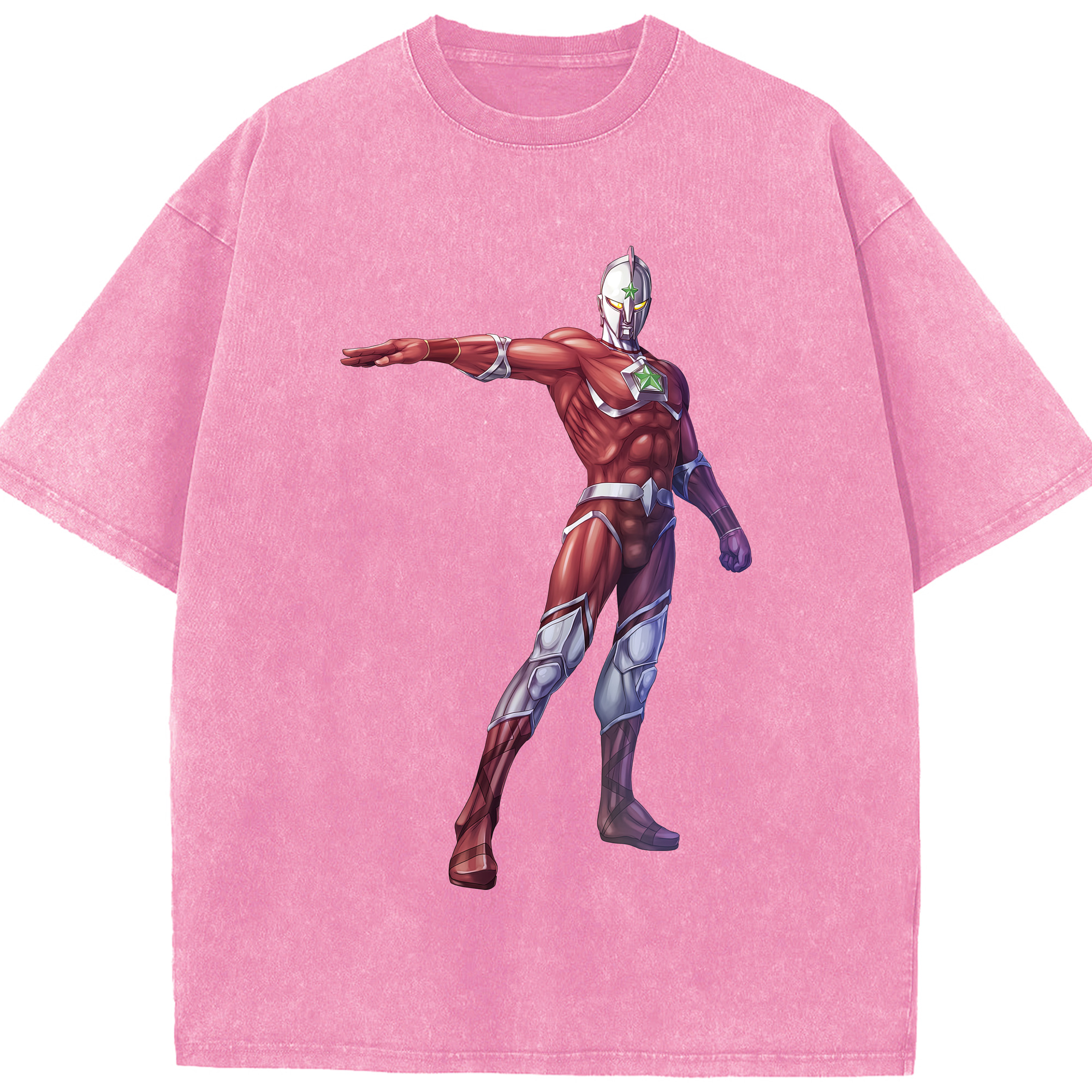 （画像用） ウルトラマン Ultraman 綿100% ヴィンテージ風 半袖Tシャツ（フロントプリント）